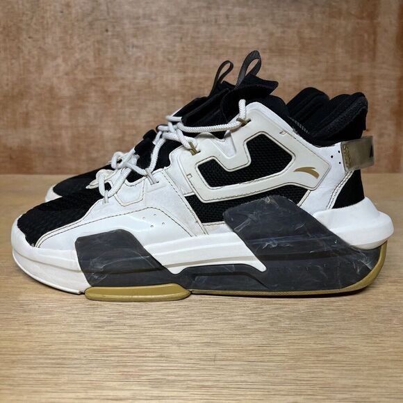 Anta Wang Yibo x Badao 3.0 Men Size 9.5 Shoes White Black Stone Sneakers XO-XB - Picture 3 of 13